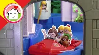 Playmobil en español En el parque acuático de princesas - La Familia Hauser