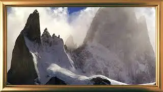 Frame for TV - Snowy Mountain in 4K  UHD  Frame