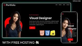 Build & Deploy Responsive Portfolio Website Using HTML, CSS & JS 🔥