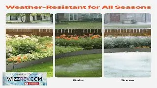 VEVOR Steel Landscape Edging 5 Packs 39 x 3 in Rust Resistant Metal
