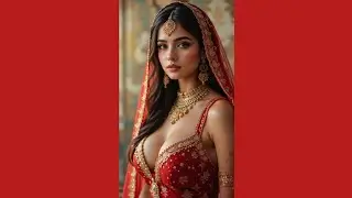 👑 Royal Bridal Look in Red | Traditional Indian Wedding Outfit | Bridal Fashion @KuttyKutty-4444k 