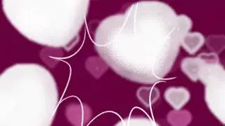 4K Floating Hearts Doodle Drawings Scribbles Pink White Copyright Free Stock Footage Free Download
