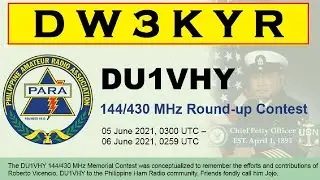 DW3KYR @ DU1VHY MEMORIAL VHF/UHF ROUND UP CONTEST 2021 | DW3TRZ | HAM RADIO PHILIPPINES