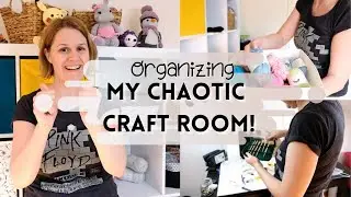 Organizing my yarn and cleaning my craft room - Yarn organizing motivation -