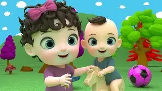 Baby Plays In Outdoor Playground For Kids Pretend Play - Amusement Park Activities