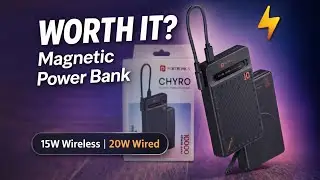 Portronics Chyro 10000mAh Magnetic Power Bank Review  🔋 | 15W Wireless, 20W Wired | Worth It?