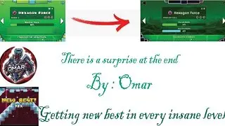 Getting a new best in every level in geometry dash