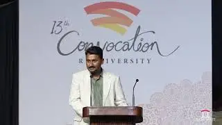 Distinguished Alumni Award 2025 from RK University