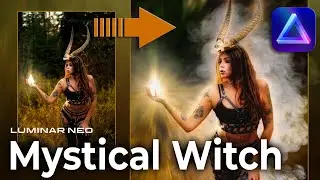 Create a Spooky Halloween Witch With Luminar Neo Blur & Layers