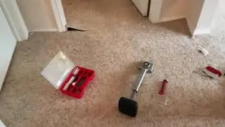 Furniture moving for carpet stretching by #carpettime