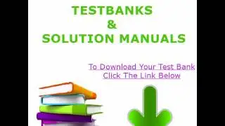Test Bank Solution Manual - Instant Download