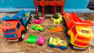 Truck race kids | kids unboxing toys 