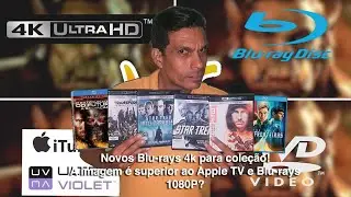 Novos Blu-rays 4k e comparativo com Bluray Full HD e Apple Tv