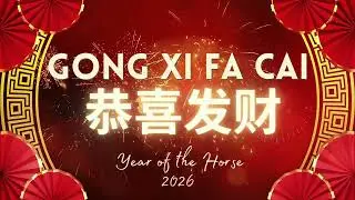 Chinese New Year 2026 Digital Banner 🧧 Gong Xi Fa Cai | Happy New Year | 1 Hour Loop
