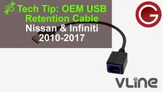 OEM USB USB Port Retention Cable for CarPlay Android Auto Integration Nissan Infiniti GROM C-VNISUSB