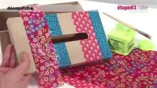 [Step by Step] - Boîte à mouchoirs Décopatch