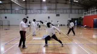 Fencing Flick Attack with Epee