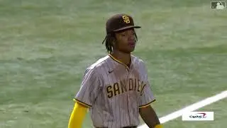 C.J. Abrams SLICK DEFENSIVE PLAY TO GET THE OUT | San Diego Padres @ Arizona Diamondbacks 4-9-2022
