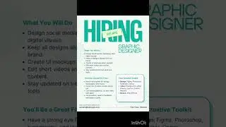 job openings graphic designer #jobopening #hiring #careers #graphicdesign  #interview #job