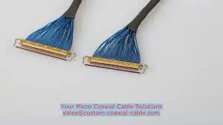 Micro-Coaxial 30-Pin Ribbon Cable Assembly Custom Solution in France Premium OEM Manufacturing for R
