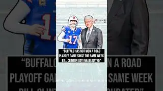 &ldquo;Buffalo has not won a road playoff game since the same week Bill Clinton got inaugurated.&rdquo; #bills
