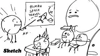 Webcomic Art Layers &ndash; Space Travel Cartoon