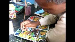 Uweza Art Class in Action