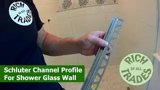 Schluter Decorative Channel Profile For Shower Glass Wall Support