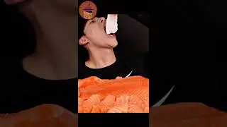 Mukbang Biggest Bites &ldquo;Salmon Sashimi with creamy sauce&rdquo; &copy;️DDM ASMR
