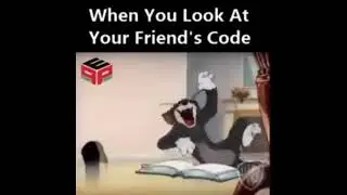 Hahah! when you see your friend's code #shorts