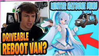 CLIX СХОДИТ С УМА, отреагировав на НОВЫЙ ЗИМНИЙ ФУРГОН HATSUNE MIKU x FORTNITE WINTERFEST И ПЕРЕЗ...