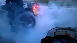Matts gs500 burnout 2