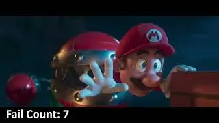 The Super Mario Bros  Movie - Training Scene (Fail Count)