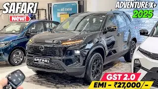 Tata Safari Adventure X Plus Dark Edition 2025 ❤️ | GST 2.0 में ₹ 1,45,000/- की महाबचत ✅ |Review
