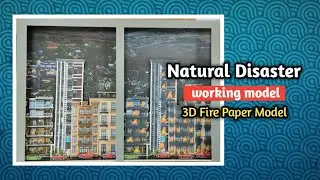 Natural disaster working model | Before and after model l Easy science exhibition projects class
