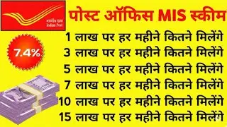MIS Post Office Scheme 2026, Best Investment Plan for Monthly Income, MIS Scheme 2026 Interest Rate