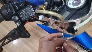 Installing Suzuki raider visor emblem