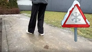 Nie masz soli? Posyp tym CHODNIK, a unikniesz upadku!