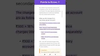 Do You know Zerodha's Secondary Demat Account ..! | Points to know | Aug -2025