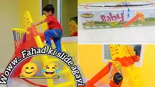Unboxing Baby slide for kids || 😊 || model no 503 || baby slides || 4 steps slide unboxing || vlog |