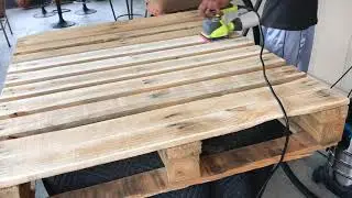 Sanding pallets