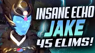 JAKE DOMINATING AS ECHO - 45 ELIMS! [ OVERWATCH SEASON 26 TOP 500 ]