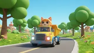 Big Wheels Little Wheels Truck Song for Kids | Fun Vehicle Music & Sing-Along Nursery Rhymes 🚚🎵