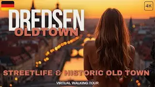 Virtual Walking Tour Dresden 🇩🇪 4K Streetlife & Historic Old Town Germany #travelguide  #citywalk