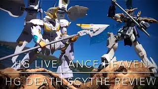 HG LIVE LANCE HEAVEN & HG GUNDAM DEATHSCYTHE REVIEW #gundam #gunpla #custom #bandai #hg #gundamwing
