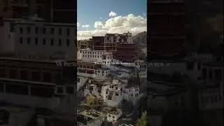Thiksey Monastery in Leh, Ladakh #droneshots