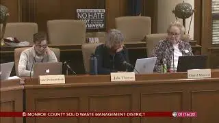 Monroe County Solid Waste Management District, January 16, 2020