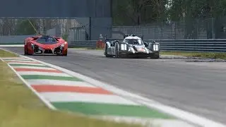 Ferrari F80 Concept vs Porsche 919 Hybrid '16 at Monza Circuit