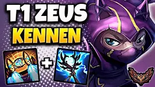 T1 Zeus Kennen vs Malphite [ TOP ] Lol Korea Grandmaster Patch 14.4 ✅
