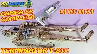 TERMINATOR T800 HACHETTE N.100 E 101 GAMBA SINISTRA COMPLETA - UNBOXING EDICOLA